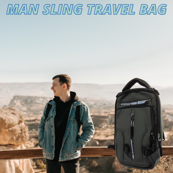 TrueVybes Man Sling Travel Bag: Your Perfect Companion for On-the-Go Adventures!" - Image 10