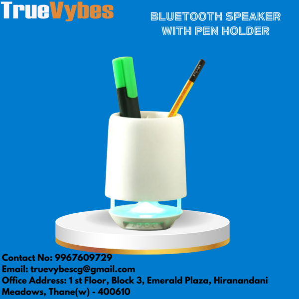 TrueVybes SoundStand: The Pen Stand with Built-In Bluetooth Speaker - Image 4