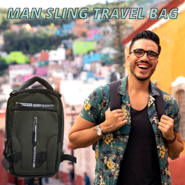 TrueVybes Man Sling Travel Bag: Your Perfect Companion for On-the-Go Adventures!" - Image 9