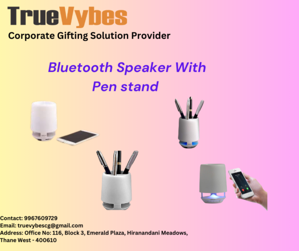 TrueVybes SoundStand: The Pen Stand with Built-In Bluetooth Speaker - Image 6