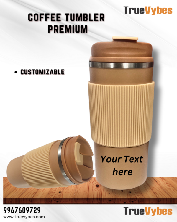 Premium Stainless Steel Coffee Tumbler with Grip – Leak-Proof, Hot & Cold Insulated Travel Mug - Image 6